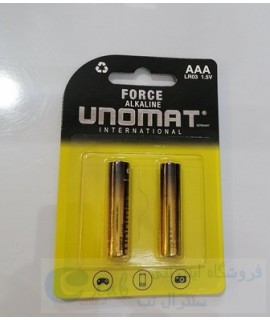 باتری نیم قلمی برند unomat - کیفیت عالی - یک جفت باتری قلمی و نیم قلمی